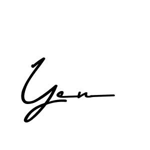 Asem Kandis PERSONAL USE is a professional signature style that is perfect for those who want to add a touch of class to their signature. It is also a great choice for those who want to make their signature more unique. Get Yen name to fancy signature for free. Yen signature style 9 images and pictures png