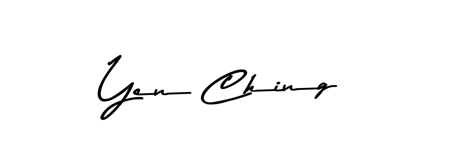 Use a signature maker to create a handwritten signature online. With this signature software, you can design (Asem Kandis PERSONAL USE) your own signature for name Yen Ching. Yen Ching signature style 9 images and pictures png