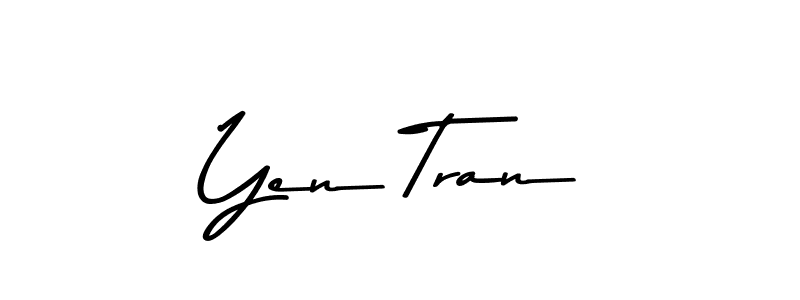 How to make Yen Tran signature? Asem Kandis PERSONAL USE is a professional autograph style. Create handwritten signature for Yen Tran name. Yen Tran signature style 9 images and pictures png