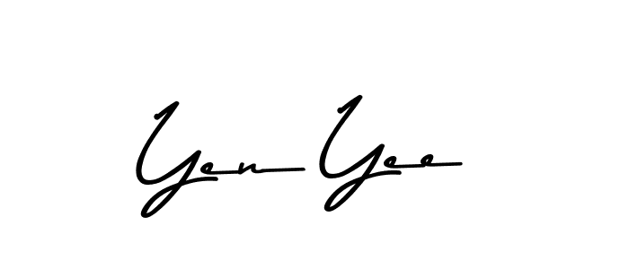 Create a beautiful signature design for name Yen Yee. With this signature (Asem Kandis PERSONAL USE) fonts, you can make a handwritten signature for free. Yen Yee signature style 9 images and pictures png