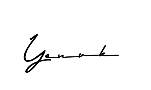 Yenuk stylish signature style. Best Handwritten Sign (Asem Kandis PERSONAL USE) for my name. Handwritten Signature Collection Ideas for my name Yenuk. Yenuk signature style 9 images and pictures png