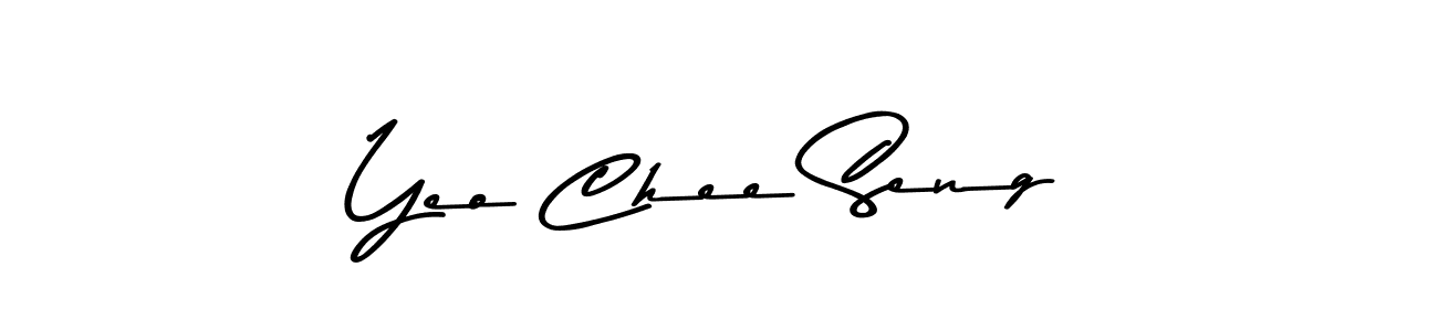 Create a beautiful signature design for name Yeo Chee Seng. With this signature (Asem Kandis PERSONAL USE) fonts, you can make a handwritten signature for free. Yeo Chee Seng signature style 9 images and pictures png