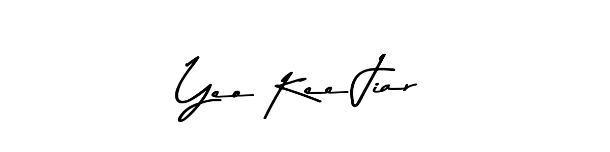 Yeo Kee Jiar stylish signature style. Best Handwritten Sign (Asem Kandis PERSONAL USE) for my name. Handwritten Signature Collection Ideas for my name Yeo Kee Jiar. Yeo Kee Jiar signature style 9 images and pictures png