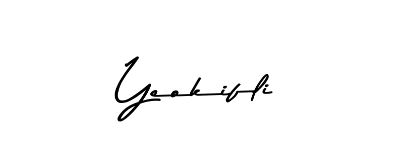 You can use this online signature creator to create a handwritten signature for the name Yeokifli. This is the best online autograph maker. Yeokifli signature style 9 images and pictures png