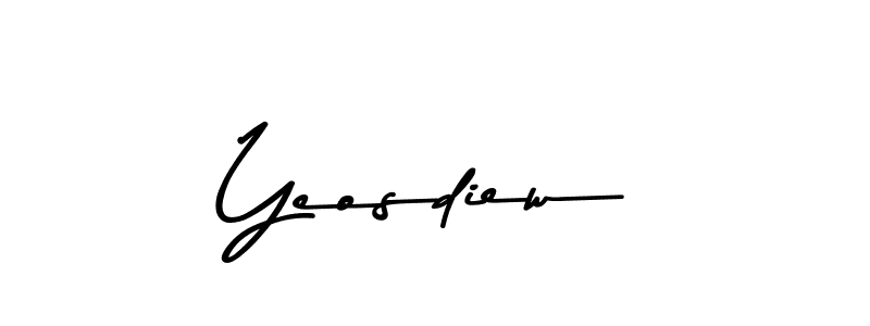 Make a beautiful signature design for name Yeosdiew. With this signature (Asem Kandis PERSONAL USE) style, you can create a handwritten signature for free. Yeosdiew signature style 9 images and pictures png