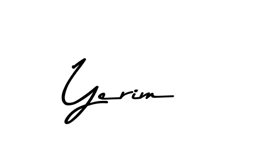 Design your own signature with our free online signature maker. With this signature software, you can create a handwritten (Asem Kandis PERSONAL USE) signature for name Yerim. Yerim signature style 9 images and pictures png