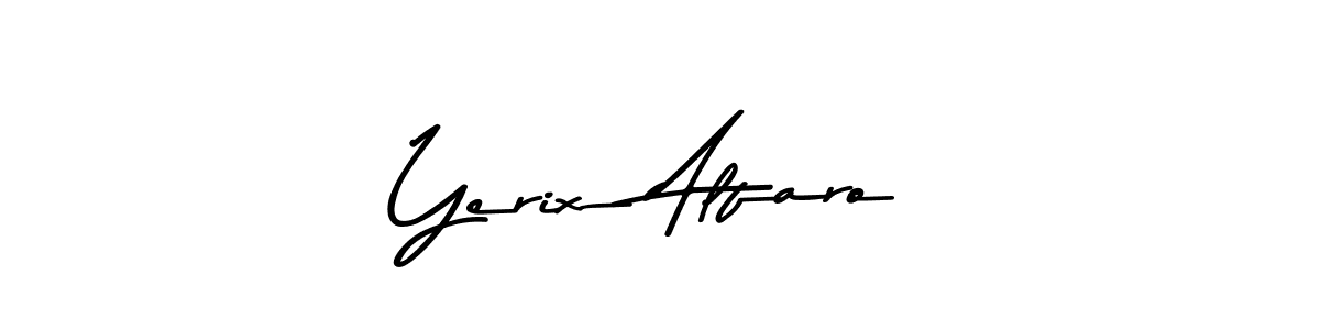 Design your own signature with our free online signature maker. With this signature software, you can create a handwritten (Asem Kandis PERSONAL USE) signature for name Yerix Alfaro. Yerix Alfaro signature style 9 images and pictures png