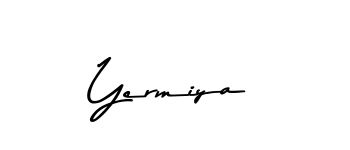 How to make Yermiya name signature. Use Asem Kandis PERSONAL USE style for creating short signs online. This is the latest handwritten sign. Yermiya signature style 9 images and pictures png