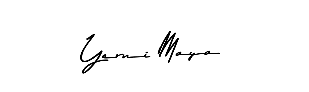 Asem Kandis PERSONAL USE is a professional signature style that is perfect for those who want to add a touch of class to their signature. It is also a great choice for those who want to make their signature more unique. Get Yerni Maya name to fancy signature for free. Yerni Maya signature style 9 images and pictures png