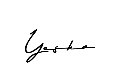 Asem Kandis PERSONAL USE is a professional signature style that is perfect for those who want to add a touch of class to their signature. It is also a great choice for those who want to make their signature more unique. Get Yesha name to fancy signature for free. Yesha signature style 9 images and pictures png
