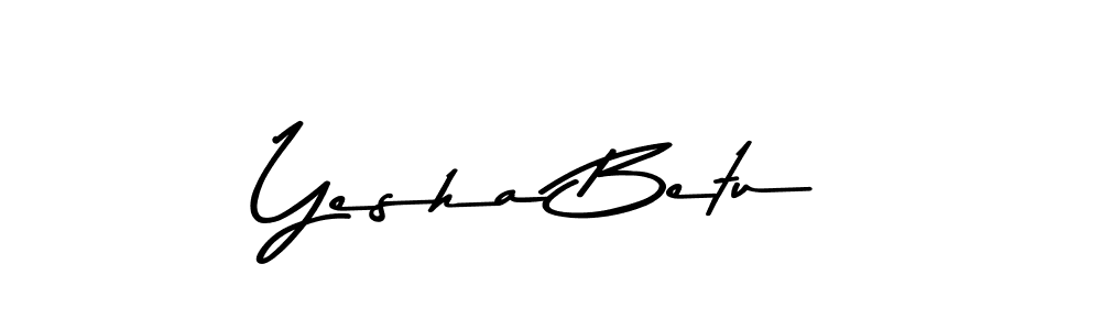 Make a beautiful signature design for name Yesha Betu. Use this online signature maker to create a handwritten signature for free. Yesha Betu signature style 9 images and pictures png