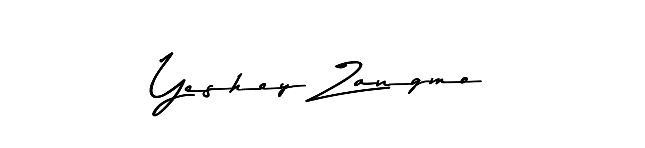 Also You can easily find your signature by using the search form. We will create Yeshey Zangmo name handwritten signature images for you free of cost using Asem Kandis PERSONAL USE sign style. Yeshey Zangmo signature style 9 images and pictures png