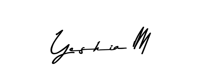 Make a beautiful signature design for name Yeshia M. Use this online signature maker to create a handwritten signature for free. Yeshia M signature style 9 images and pictures png