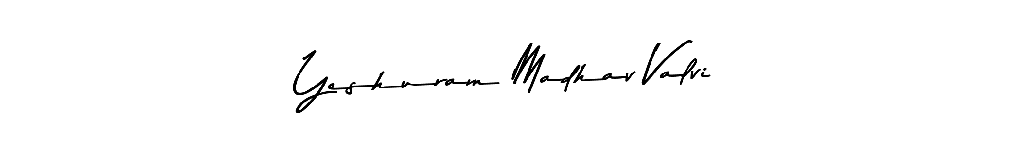 Design your own signature with our free online signature maker. With this signature software, you can create a handwritten (Asem Kandis PERSONAL USE) signature for name Yeshuram Madhav Valvi. Yeshuram Madhav Valvi signature style 9 images and pictures png