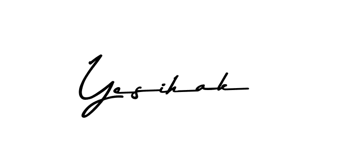 Use a signature maker to create a handwritten signature online. With this signature software, you can design (Asem Kandis PERSONAL USE) your own signature for name Yesihak. Yesihak signature style 9 images and pictures png
