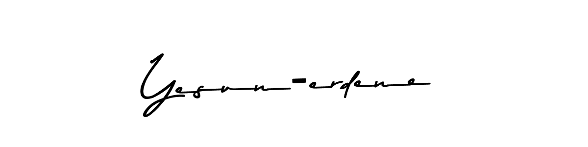 Also You can easily find your signature by using the search form. We will create Yesun-erdene name handwritten signature images for you free of cost using Asem Kandis PERSONAL USE sign style. Yesun-erdene signature style 9 images and pictures png
