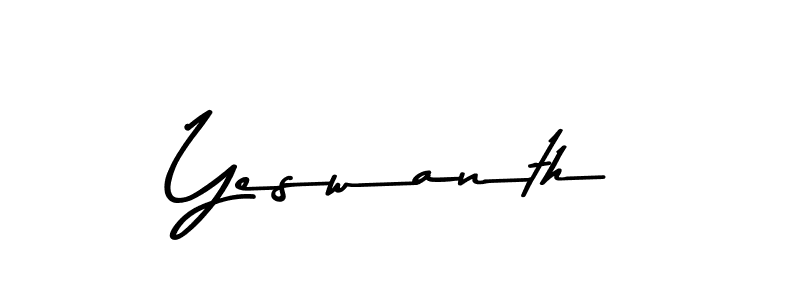 Design your own signature with our free online signature maker. With this signature software, you can create a handwritten (Asem Kandis PERSONAL USE) signature for name Yeswanth. Yeswanth signature style 9 images and pictures png