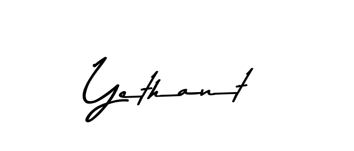 Yethant stylish signature style. Best Handwritten Sign (Asem Kandis PERSONAL USE) for my name. Handwritten Signature Collection Ideas for my name Yethant. Yethant signature style 9 images and pictures png