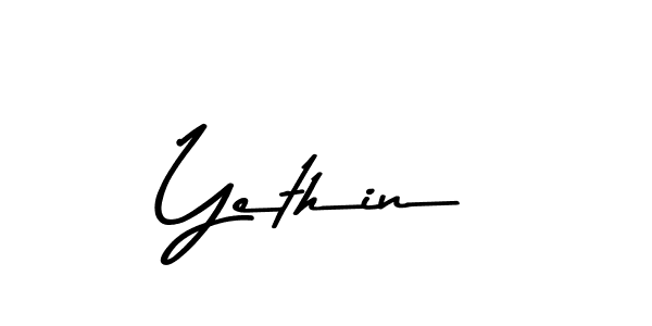 The best way (Asem Kandis PERSONAL USE) to make a short signature is to pick only two or three words in your name. The name Yethin include a total of six letters. For converting this name. Yethin signature style 9 images and pictures png