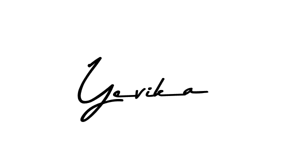Asem Kandis PERSONAL USE is a professional signature style that is perfect for those who want to add a touch of class to their signature. It is also a great choice for those who want to make their signature more unique. Get Yevika name to fancy signature for free. Yevika signature style 9 images and pictures png