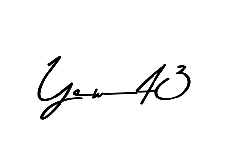 Use a signature maker to create a handwritten signature online. With this signature software, you can design (Asem Kandis PERSONAL USE) your own signature for name Yew43. Yew43 signature style 9 images and pictures png