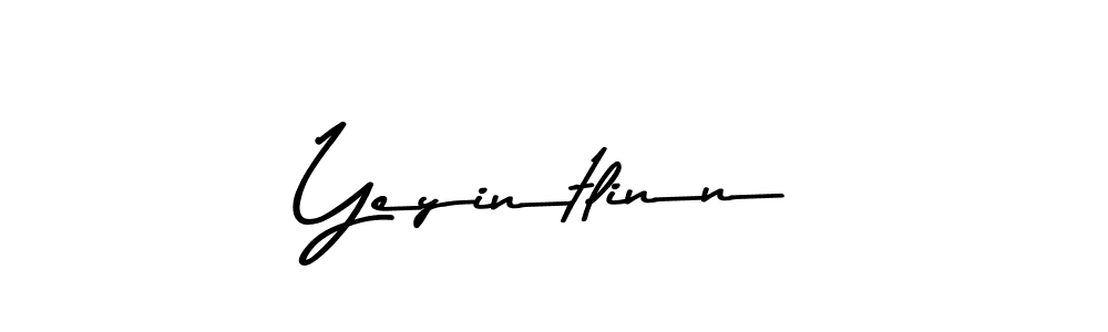 You should practise on your own different ways (Asem Kandis PERSONAL USE) to write your name (Yeyintlinn) in signature. don't let someone else do it for you. Yeyintlinn signature style 9 images and pictures png