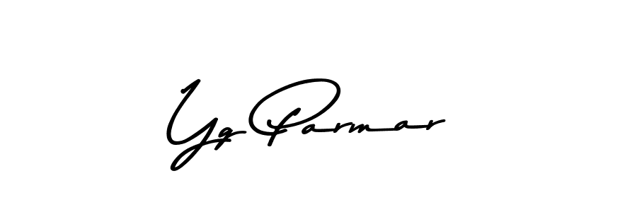 Design your own signature with our free online signature maker. With this signature software, you can create a handwritten (Asem Kandis PERSONAL USE) signature for name Yg Parmar. Yg Parmar signature style 9 images and pictures png