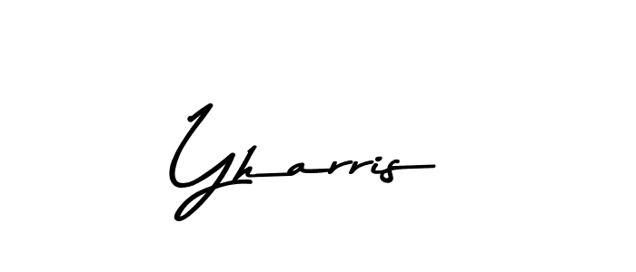 Design your own signature with our free online signature maker. With this signature software, you can create a handwritten (Asem Kandis PERSONAL USE) signature for name Yharris. Yharris signature style 9 images and pictures png