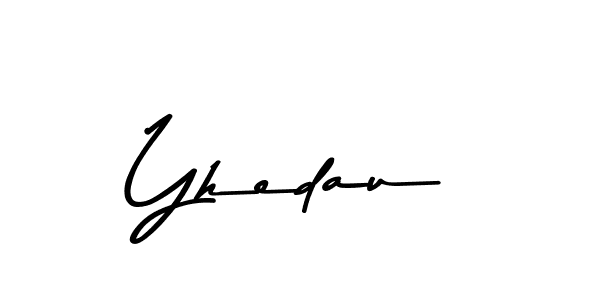 Use a signature maker to create a handwritten signature online. With this signature software, you can design (Asem Kandis PERSONAL USE) your own signature for name Yhedau. Yhedau signature style 9 images and pictures png