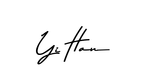 Create a beautiful signature design for name Yi Han. With this signature (Asem Kandis PERSONAL USE) fonts, you can make a handwritten signature for free. Yi Han signature style 9 images and pictures png