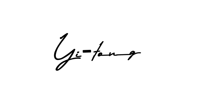 The best way (Asem Kandis PERSONAL USE) to make a short signature is to pick only two or three words in your name. The name Yi-tong include a total of six letters. For converting this name. Yi-tong signature style 9 images and pictures png