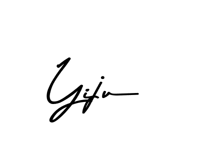 How to make Yiju name signature. Use Asem Kandis PERSONAL USE style for creating short signs online. This is the latest handwritten sign. Yiju signature style 9 images and pictures png