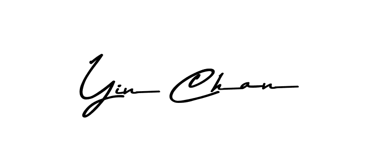 Make a beautiful signature design for name Yin Chan. With this signature (Asem Kandis PERSONAL USE) style, you can create a handwritten signature for free. Yin Chan signature style 9 images and pictures png
