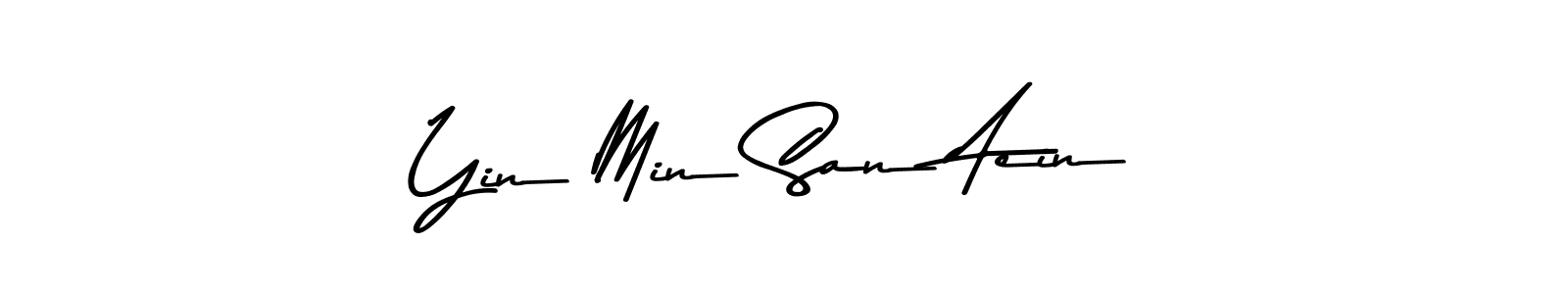 This is the best signature style for the Yin Min San Aein name. Also you like these signature font (Asem Kandis PERSONAL USE). Mix name signature. Yin Min San Aein signature style 9 images and pictures png