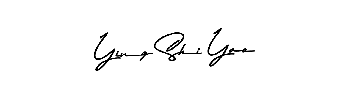 This is the best signature style for the Ying Shi Yao name. Also you like these signature font (Asem Kandis PERSONAL USE). Mix name signature. Ying Shi Yao signature style 9 images and pictures png