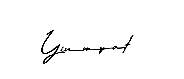 Use a signature maker to create a handwritten signature online. With this signature software, you can design (Asem Kandis PERSONAL USE) your own signature for name Yinmyat. Yinmyat signature style 9 images and pictures png