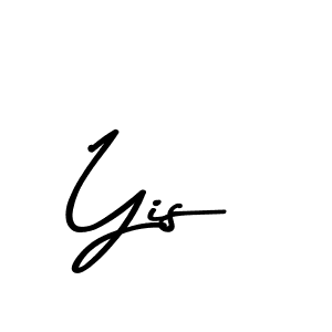 Make a beautiful signature design for name Yis. With this signature (Asem Kandis PERSONAL USE) style, you can create a handwritten signature for free. Yis signature style 9 images and pictures png