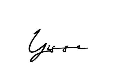 How to make Yisse name signature. Use Asem Kandis PERSONAL USE style for creating short signs online. This is the latest handwritten sign. Yisse signature style 9 images and pictures png