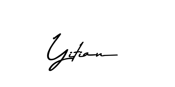You should practise on your own different ways (Asem Kandis PERSONAL USE) to write your name (Yitian) in signature. don't let someone else do it for you. Yitian signature style 9 images and pictures png