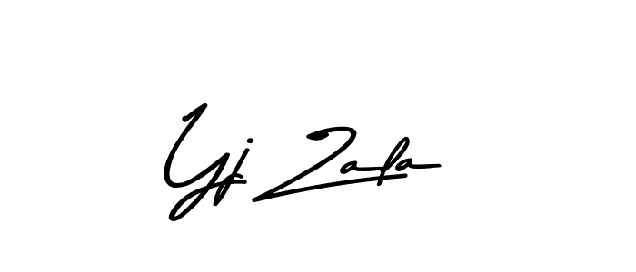 How to Draw Yj Zala signature style? Asem Kandis PERSONAL USE is a latest design signature styles for name Yj Zala. Yj Zala signature style 9 images and pictures png