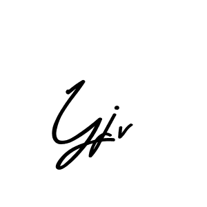 Design your own signature with our free online signature maker. With this signature software, you can create a handwritten (Asem Kandis PERSONAL USE) signature for name Yjv. Yjv signature style 9 images and pictures png