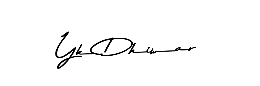 Similarly Asem Kandis PERSONAL USE is the best handwritten signature design. Signature creator online .You can use it as an online autograph creator for name Yk Dhiwar. Yk Dhiwar signature style 9 images and pictures png