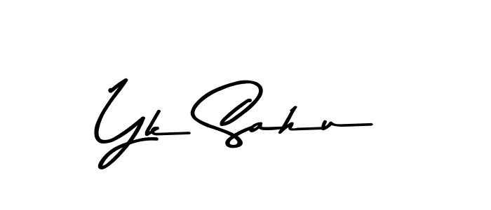 Yk Sahu stylish signature style. Best Handwritten Sign (Asem Kandis PERSONAL USE) for my name. Handwritten Signature Collection Ideas for my name Yk Sahu. Yk Sahu signature style 9 images and pictures png