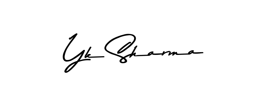 Make a beautiful signature design for name Yk Sharma. Use this online signature maker to create a handwritten signature for free. Yk Sharma signature style 9 images and pictures png