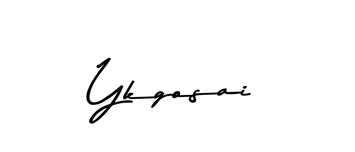 Create a beautiful signature design for name Ykgosai. With this signature (Asem Kandis PERSONAL USE) fonts, you can make a handwritten signature for free. Ykgosai signature style 9 images and pictures png