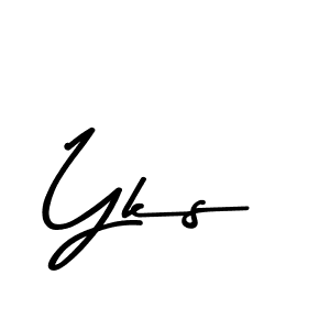 Create a beautiful signature design for name Yks. With this signature (Asem Kandis PERSONAL USE) fonts, you can make a handwritten signature for free. Yks signature style 9 images and pictures png