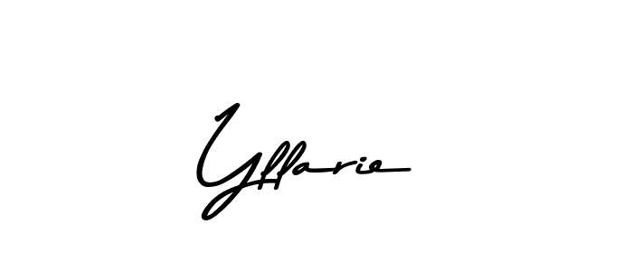 Also You can easily find your signature by using the search form. We will create Yllarie name handwritten signature images for you free of cost using Asem Kandis PERSONAL USE sign style. Yllarie signature style 9 images and pictures png