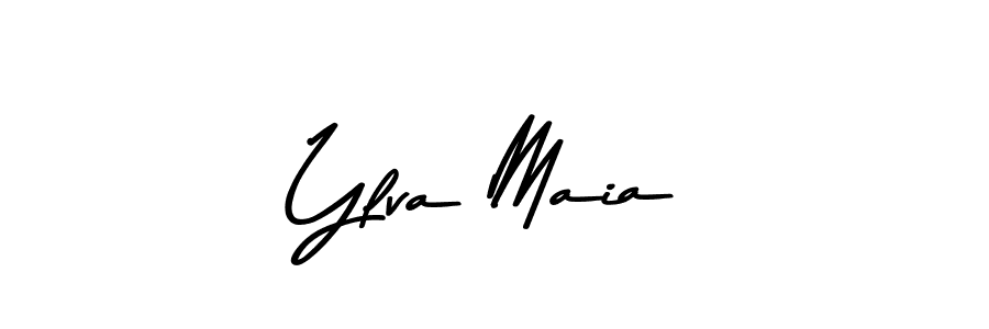Asem Kandis PERSONAL USE is a professional signature style that is perfect for those who want to add a touch of class to their signature. It is also a great choice for those who want to make their signature more unique. Get Ylva Maia name to fancy signature for free. Ylva Maia signature style 9 images and pictures png