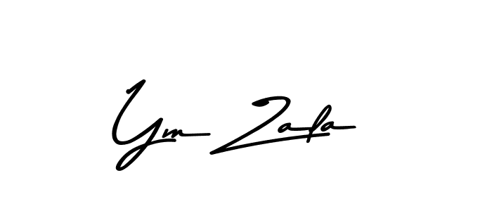 Ym Zala stylish signature style. Best Handwritten Sign (Asem Kandis PERSONAL USE) for my name. Handwritten Signature Collection Ideas for my name Ym Zala. Ym Zala signature style 9 images and pictures png