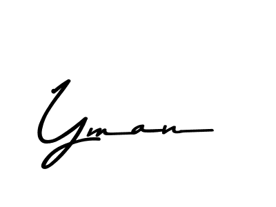 Yman stylish signature style. Best Handwritten Sign (Asem Kandis PERSONAL USE) for my name. Handwritten Signature Collection Ideas for my name Yman. Yman signature style 9 images and pictures png